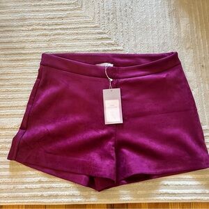 Zara: High Rise Faux Suede Shorts